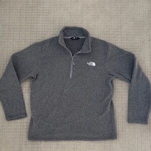 The North Face Men's Gordon Lyons Charcoal 1/4 Zip-Up Sweater